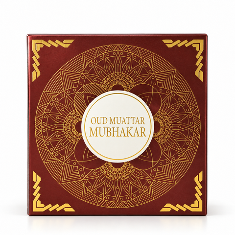 Mubhakar Arabian Oudh Muattar – Oud, Honey & Musk Premium Bukhoor Incense
