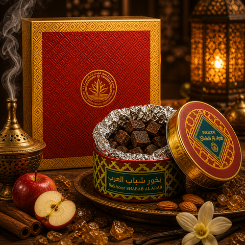 Shabab Al Arab Bukhoor – Apple, Cinnamon & Vanilla Amber | Arabian Incense