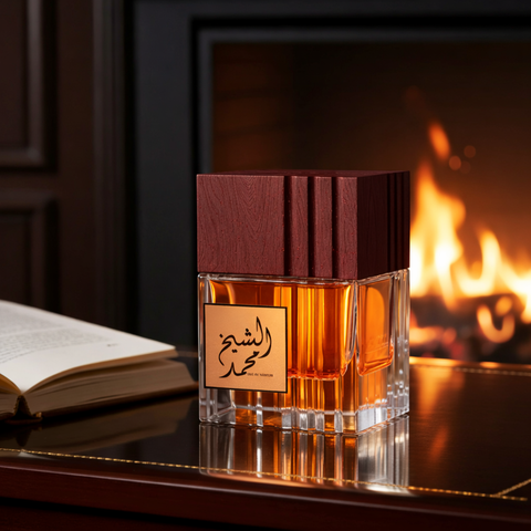 Sheikh Muhammad Perfume – Luxurious Oud & Spicy Woody Unisex Fragrance with Amber, Musk & Leather