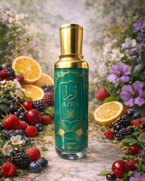 AZRA Luxury Hydrating Body Lotion – Berries, Jasmine & Vanilla Amber Finish