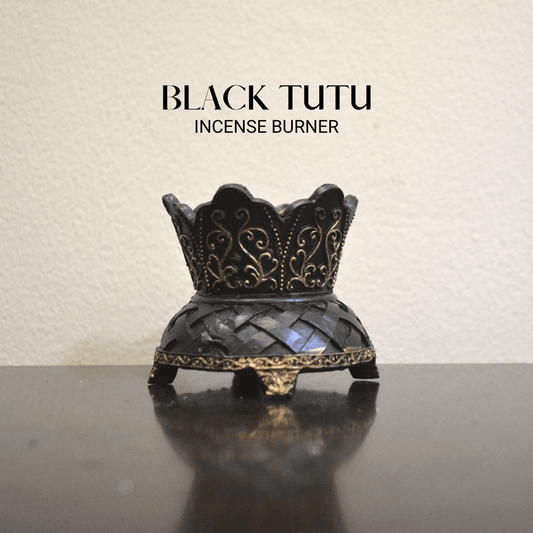 Black TUTU Incense Burner - Black Gold - HSA Perfumes
