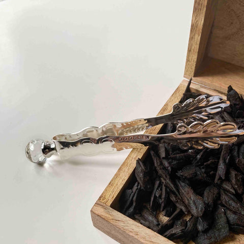 Crystal Royal Leaf Premium Charcoal Tongs - HSA Perfumes