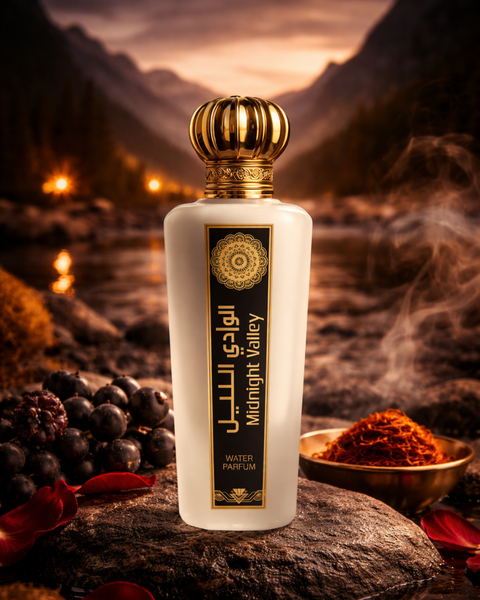 Midnight Valley Water Perfume – Long Lasting Amber Rose & Patchouli Fragrance