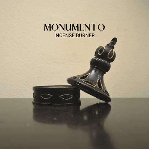 Monumento Incense Burner - Black Gold - HSA Perfumes