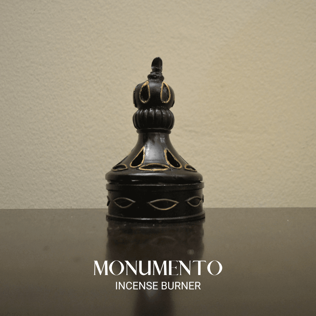 Monumento Incense Burner - Black Gold - HSA Perfumes