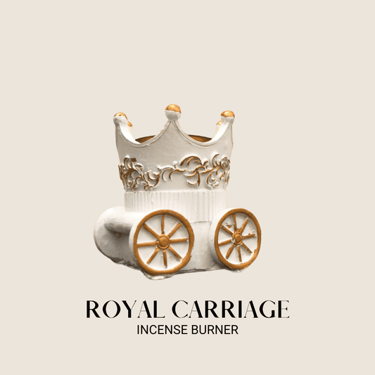 Royal Carriage Incense Burner - White Gold - HSA Perfumes