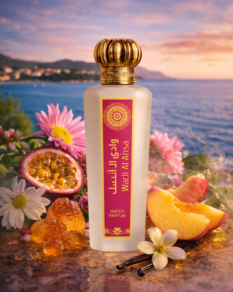 Wadi Al Ansa Water-Based Perfume – Long-Lasting Floral Fruity Musky Fragrance for Men & Women (Alcohol-Free)
