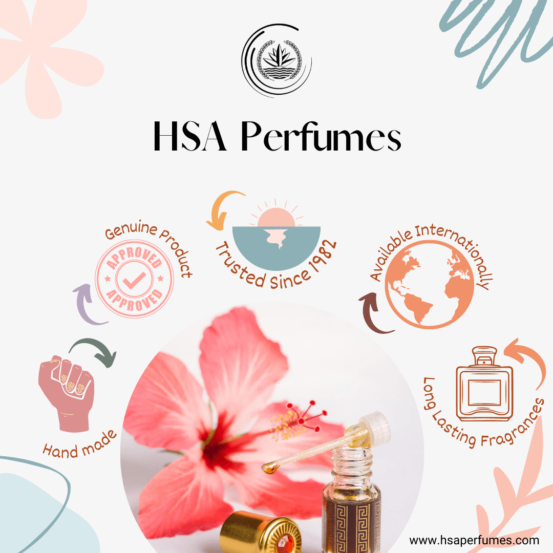 Attar Rose Musk Premium Essential Parfum Oil - HSA Perfumes